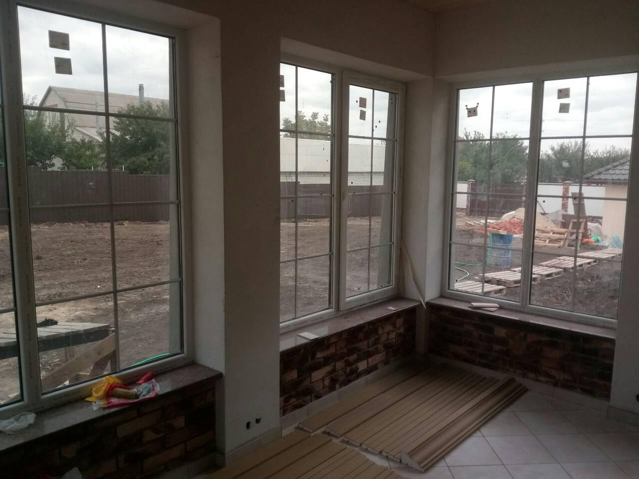 Установка теплых алюминиевых окон